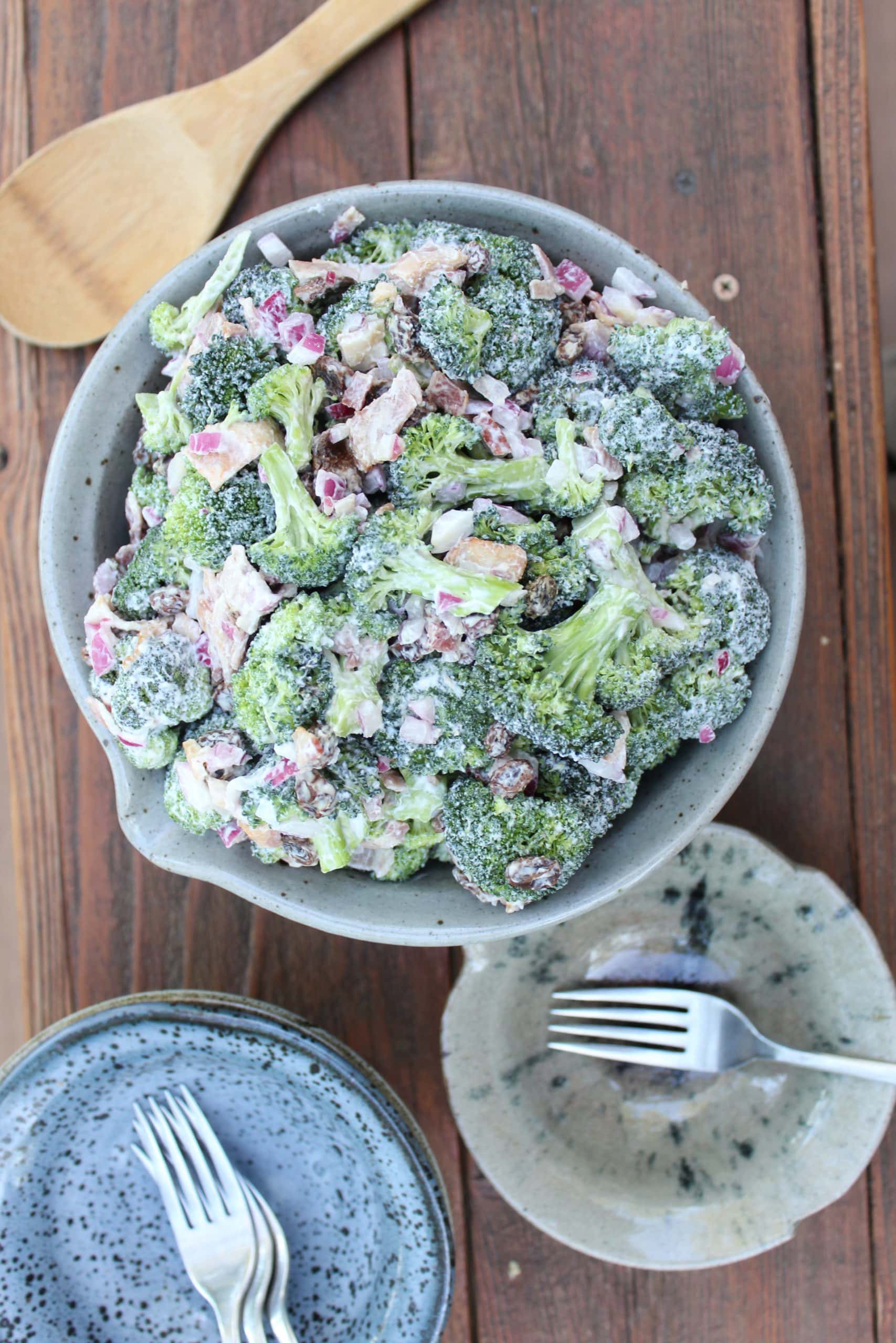 Lightened Up Broccoli Salad So Happy You Liked It