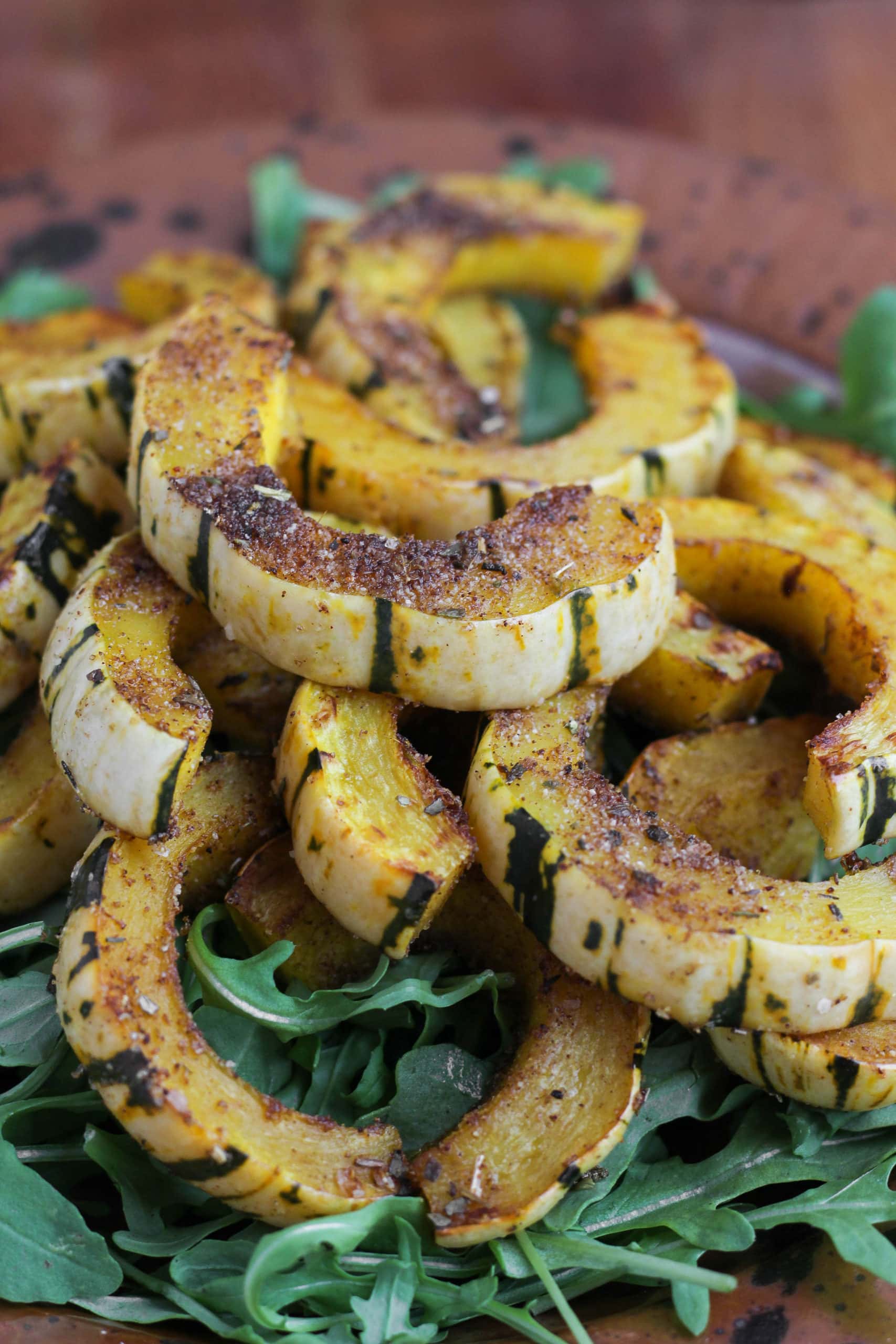 Spiced Delicata Wedges
