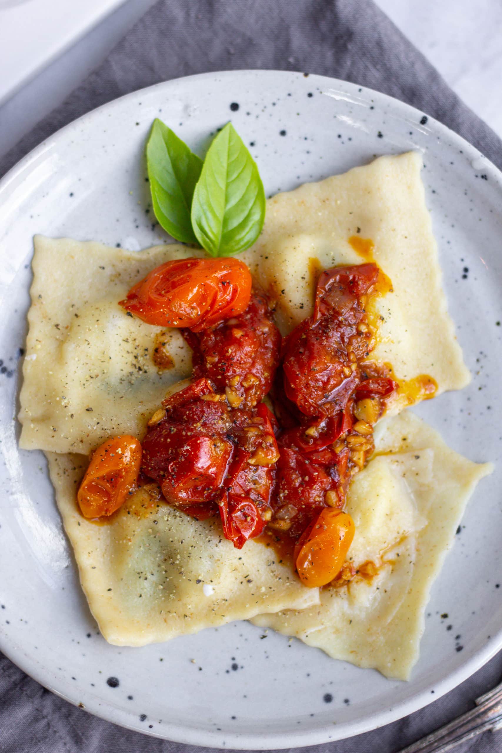 Burrata Ravioli With Fresh Tomato Sauce So Happy You Liked It 