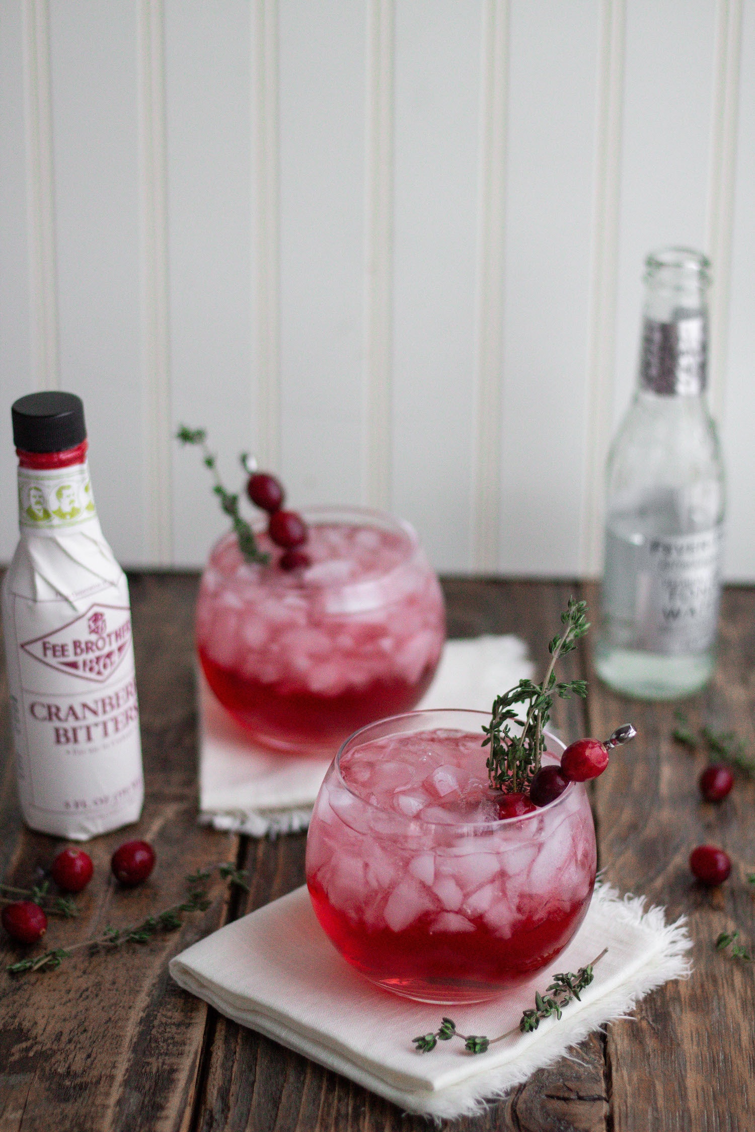 Cranberry Rosé Gin and Tonic