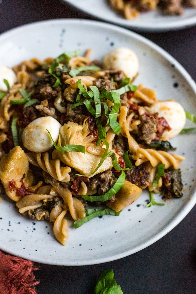 Slow Cooker Italian Turkey Sausage Ragu - Organize Yourself Skinny