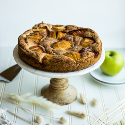 Easy Apple Cake With Almonds - Bake Play Smile